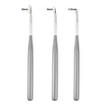 3Pcs Acrylic French Stripe Nail Art Liner Brush Set 3D Tips Manicure Ultra-thin Line Drawing Pen UV Gel Brushes Painting Tools