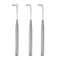 3Pcs Acrylic French Stripe Nail Art Liner Brush Set 3D Tips Manicure Ultra-thin Line Drawing Pen UV Gel Brushes Painting Tools