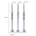 3Pcs Acrylic French Stripe Nail Art Liner Brush Set 3D Tips Manicure Ultra-thin Line Drawing Pen UV Gel Brushes Painting Tools