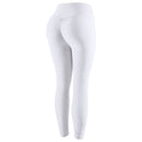 NORMOV Seamless High-Waist Leggings Women Stretch Fitness Leggings Breathable Peach Hip Quick-Drying Running Leggings