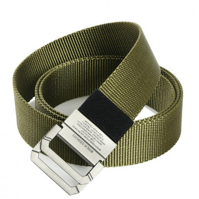 Men's belt outdoor hunting metal tactical belt multifunctional alloy buckle high quality nautical canvas unisex sports luxury