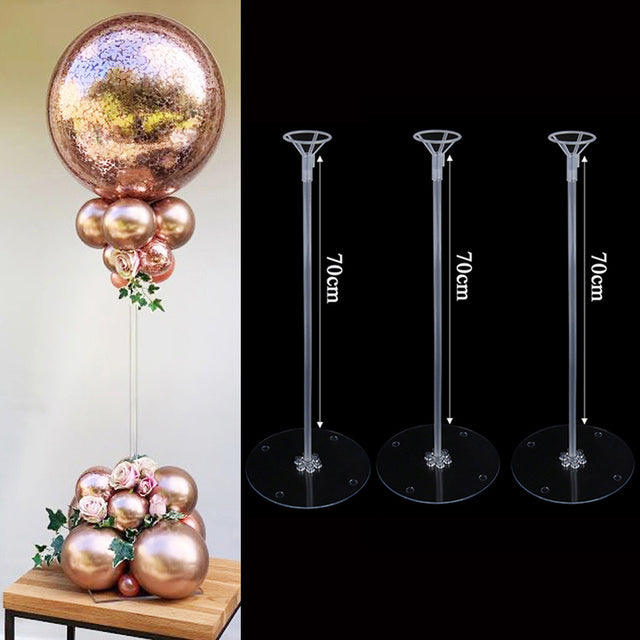 7 /11/19tubes Balloon Holder Column Balloons Stand Stick Balons Birthday Party Decorations Kids Wedding Christmas Decor Supplies