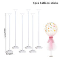 7 /11/19tubes Balloon Holder Column Balloons Stand Stick Balons Birthday Party Decorations Kids Wedding Christmas Decor Supplies
