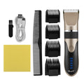 Professional Hair Clipper Men Barber Rechargeable Beard Trimmer Ceramic Blade Hair Cutting Machine Low Noise Haircut Adults Kids