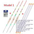 3pcs/lot Shallow Water Fishing Floats Balsa Bobber+3pcs float tubes+1 Bag Fishing hooks Fresh Water Buoy Fishing Tackles Tools