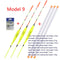 3pcs/lot Shallow Water Fishing Floats Balsa Bobber+3pcs float tubes+1 Bag Fishing hooks Fresh Water Buoy Fishing Tackles Tools