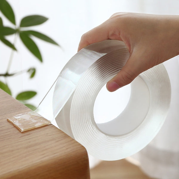 1/2/3/5M Nano Tape Tracsless Double Sided Tape Transparent No Trace Reusable Waterproof Adhesive Tape Cleanable Home gekkotape