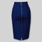 16 Colors XL XXL Sexy Solid Zipper Orange Blue Black Red White Pink Bandage Skirt Women Elastic Bodycon Summer Pencil Skirt 58cm