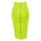 16 Colors XL XXL Sexy Solid Zipper Orange Blue Black Red White Pink Bandage Skirt Women Elastic Bodycon Summer Pencil Skirt 58cm