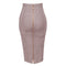 16 Colors XL XXL Sexy Solid Zipper Orange Blue Black Red White Pink Bandage Skirt Women Elastic Bodycon Summer Pencil Skirt 58cm
