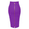 16 Colors XL XXL Sexy Solid Zipper Orange Blue Black Red White Pink Bandage Skirt Women Elastic Bodycon Summer Pencil Skirt 58cm