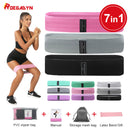 Drop Shipping 1Pcs OEM Hip Leg Training Rubber Fitness Resistance Bands Booty Fabric Resistance Bands Set Elastic Band For Sport