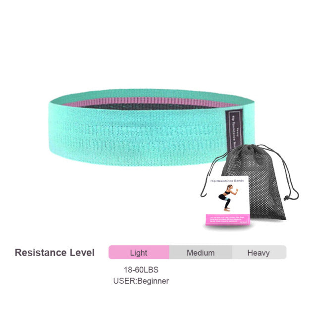 Drop Shipping 1Pcs OEM Hip Leg Training Rubber Fitness Resistance Bands Booty Fabric Resistance Bands Set Elastic Band For Sport