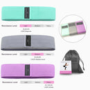 Drop Shipping 1Pcs OEM Hip Leg Training Rubber Fitness Resistance Bands Booty Fabric Resistance Bands Set Elastic Band For Sport