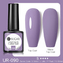 UR SUGAR 7.5ml Purple Color Gel Nail Polish Matte Top Coat Semi Permanent Soak Off Nail Art UV Gel Varnish All For Manicure