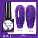 UR SUGAR 7.5ml Purple Color Gel Nail Polish Matte Top Coat Semi Permanent Soak Off Nail Art UV Gel Varnish All For Manicure