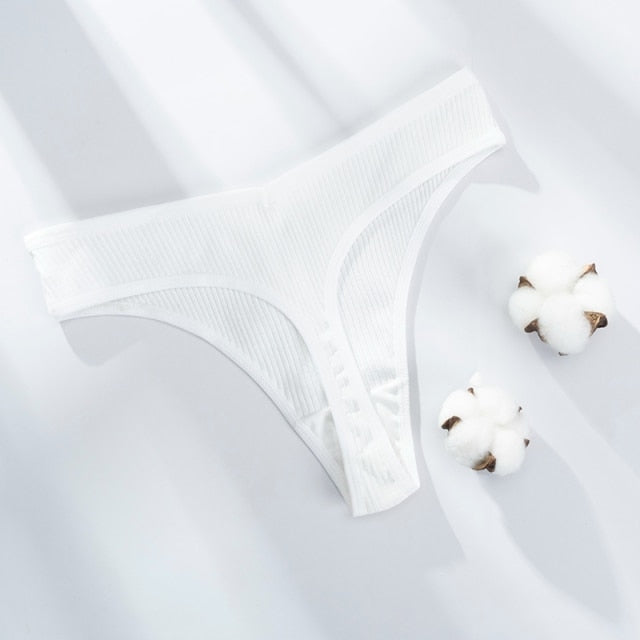 Sexy Lingerie Women's Cotton G-String Thong Panties String Underwear Women Briefs Pants Intimate Ladies Low-Rise 1 piece