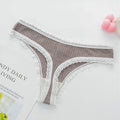 Sexy Lingerie Women's Cotton G-String Thong Panties String Underwear Women Briefs Pants Intimate Ladies Low-Rise 1 piece