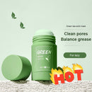 MENGSIQI Green Tea Stick Mask Purifying Clay Oil Control Moisturizing Anti-acne Solid Cleansing Mask Acne Blackhead Face Care