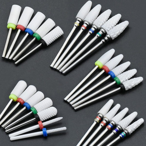 36 Type Ceramic Nail Drill Bit With Manicure And Pedicure For Electric Milling Machine Manicure Machine Nail Art Tools