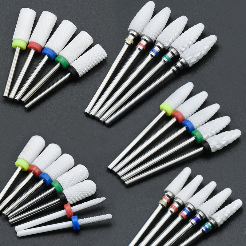 36 Type Ceramic Nail Drill Bit With Manicure And Pedicure For Electric Milling Machine Manicure Machine Nail Art Tools