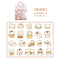 40 Pcs/lot Cute Kawaii Animal Paper Cat Box Stickers Calendar Diary Journaling Stationery
