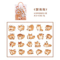 40 Pcs/lot Cute Kawaii Animal Paper Cat Box Stickers Calendar Diary Journaling Stationery
