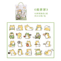 40 Pcs/lot Cute Kawaii Animal Paper Cat Box Stickers Calendar Diary Journaling Stationery