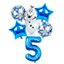 elsa Disney Frozen princess helium balloons 32inch number Baby shower girl foil globos birthday party decorations kids toys