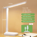 Led Desk Lamp 3 Color Stepless Dimmable Touch Foldable Table Lamp Bedside Reading Eye Protection Night Light DC5V USB Chargeable