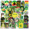10/30/50pcs Hemp Leaf Weed Stickers DIY Phone Helmet Luggage Notebook Laptop Car Suitcase Waterproof Graffiti Kids Sticker Toy