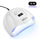 90W SUNX5MAX Nail Dryer 45 PCS LEDs UV LED Nail Lamp For Gel Polish Dual Power Quick Drying With Auto Sensor Manicure Salon Lamp