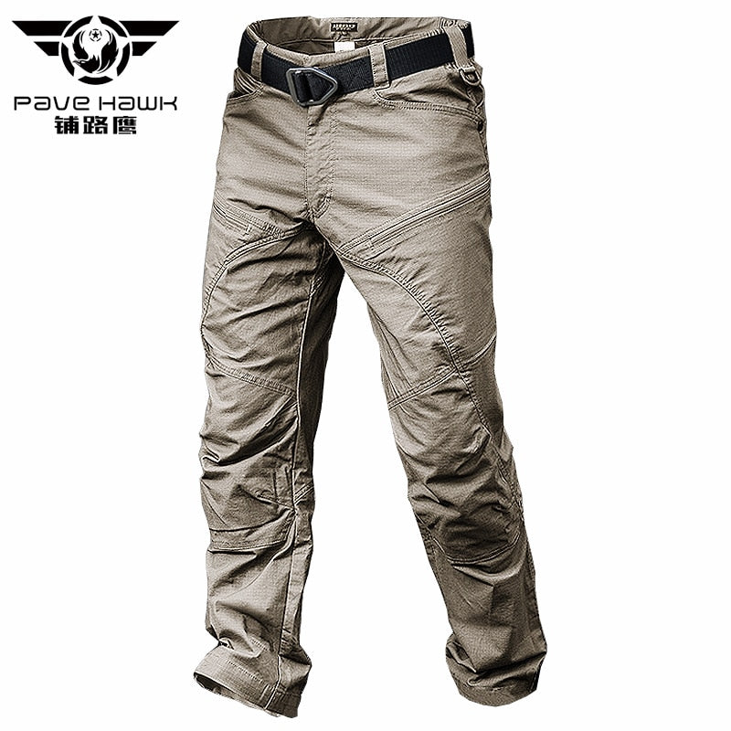 PAVEHAWK Summer Cargo Pants Men Khaki Black Camouflage Army Tactical Military Work Casual Trousers Jogger Sweatpants Streetwear