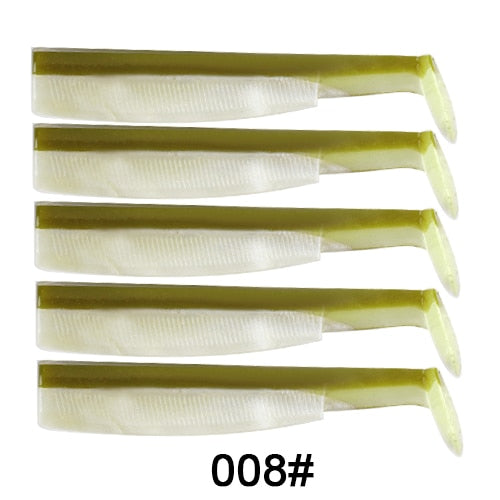 FTK black minnow jig head fishing lure soft pike lure 5g/12g/ 25g bass fishing shad soft bait boat code seabass bait for Zand