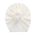 Solid Ribbed Bunny Knot Turban Hats for Baby Boys Girls Beanies Striped Thin Elastic Caps Bonnet Newborn Toddler 0-4T Headwraps