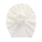 Solid Ribbed Bunny Knot Turban Hats for Baby Boys Girls Beanies Striped Thin Elastic Caps Bonnet Newborn Toddler 0-4T Headwraps