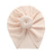 Solid Ribbed Bunny Knot Turban Hats for Baby Boys Girls Beanies Striped Thin Elastic Caps Bonnet Newborn Toddler 0-4T Headwraps