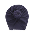 Solid Ribbed Bunny Knot Turban Hats for Baby Boys Girls Beanies Striped Thin Elastic Caps Bonnet Newborn Toddler 0-4T Headwraps