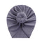 Solid Ribbed Bunny Knot Turban Hats for Baby Boys Girls Beanies Striped Thin Elastic Caps Bonnet Newborn Toddler 0-4T Headwraps