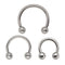 3pcs Stainless Steel Nose Hoop Ring Septum Lip Studs Cartilage Earrings Circular Tragus Ear Piercing Horseshoe Body Jewelry 16G