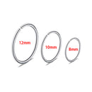 3pcs Stainless Steel Nose Hoop Ring Septum Lip Studs Cartilage Earrings Circular Tragus Ear Piercing Horseshoe Body Jewelry 16G