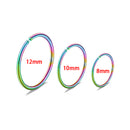 3pcs Stainless Steel Nose Hoop Ring Septum Lip Studs Cartilage Earrings Circular Tragus Ear Piercing Horseshoe Body Jewelry 16G