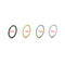 3pcs Stainless Steel Nose Hoop Ring Septum Lip Studs Cartilage Earrings Circular Tragus Ear Piercing Horseshoe Body Jewelry 16G