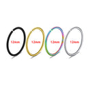 3pcs Stainless Steel Nose Hoop Ring Septum Lip Studs Cartilage Earrings Circular Tragus Ear Piercing Horseshoe Body Jewelry 16G