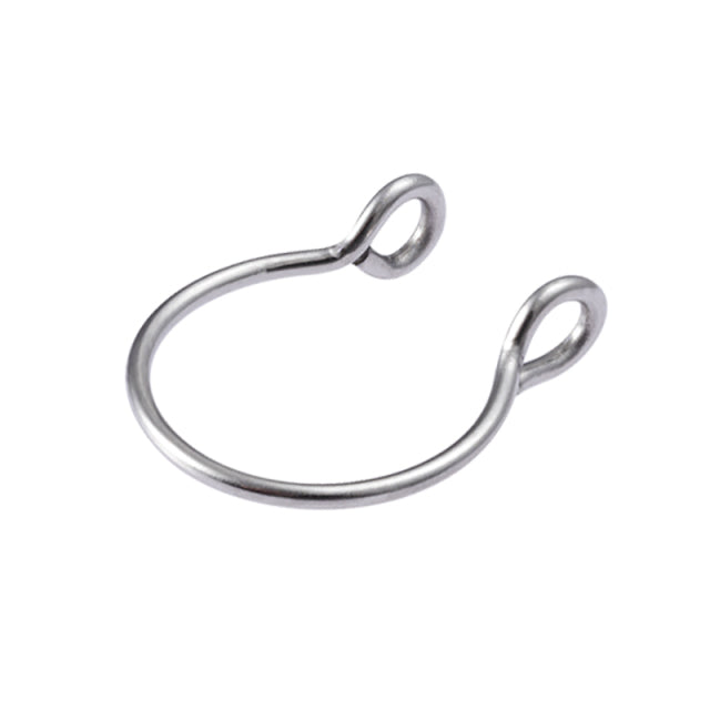 3pcs Stainless Steel Nose Hoop Ring Septum Lip Studs Cartilage Earrings Circular Tragus Ear Piercing Horseshoe Body Jewelry 16G