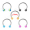 3pcs Stainless Steel Nose Hoop Ring Septum Lip Studs Cartilage Earrings Circular Tragus Ear Piercing Horseshoe Body Jewelry 16G