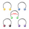 3pcs Stainless Steel Nose Hoop Ring Septum Lip Studs Cartilage Earrings Circular Tragus Ear Piercing Horseshoe Body Jewelry 16G