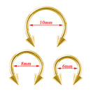 3pcs Stainless Steel Nose Hoop Ring Septum Lip Studs Cartilage Earrings Circular Tragus Ear Piercing Horseshoe Body Jewelry 16G