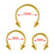 3pcs Stainless Steel Nose Hoop Ring Septum Lip Studs Cartilage Earrings Circular Tragus Ear Piercing Horseshoe Body Jewelry 16G