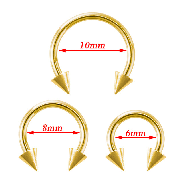 3pcs Stainless Steel Nose Hoop Ring Septum Lip Studs Cartilage Earrings Circular Tragus Ear Piercing Horseshoe Body Jewelry 16G